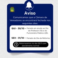 Aviso de Feriado 