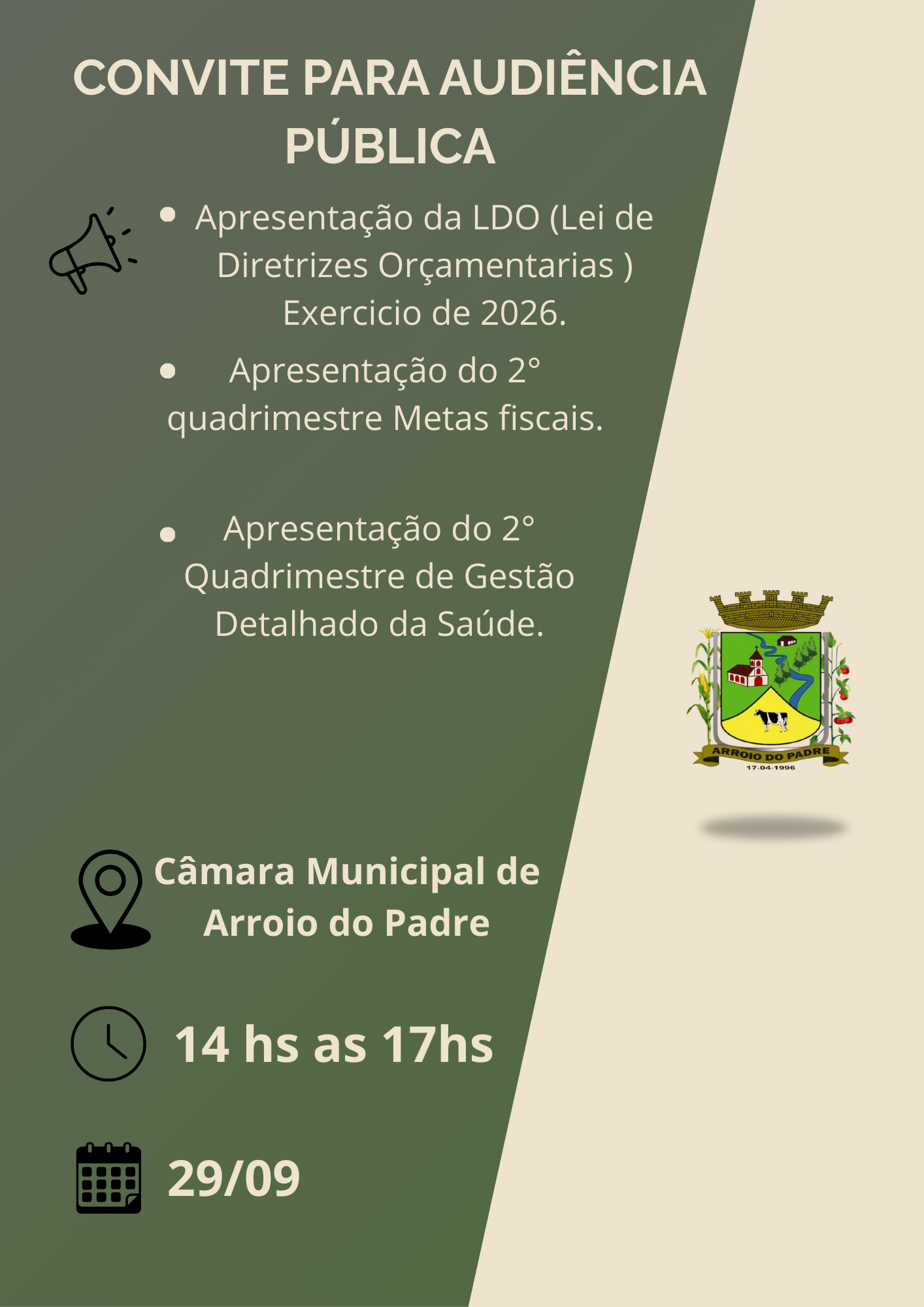 Convite para Audiência Pública 