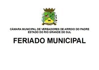 Feriado Municipal - Corpus Christi - 03 de junho