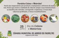 Homenagem ao Colono e Motorista