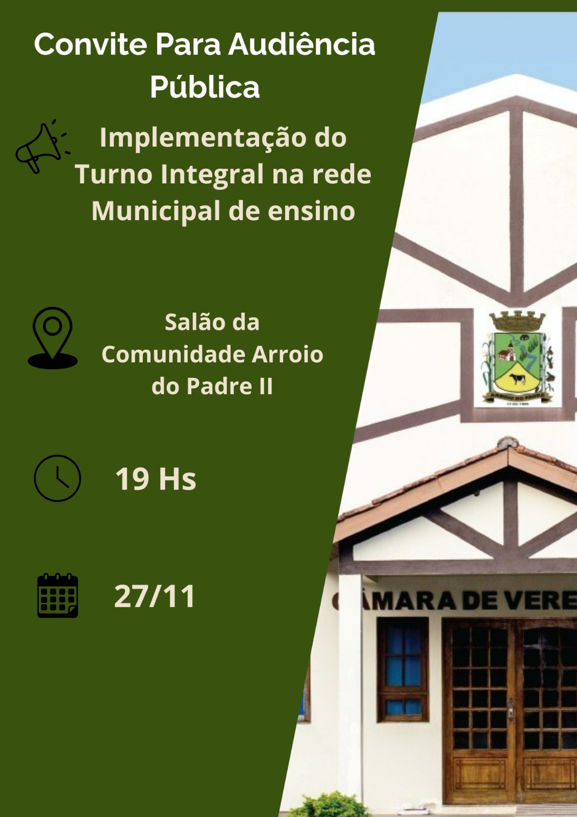 CONVITE PARA AUDIÊNCIA PÚBLICA