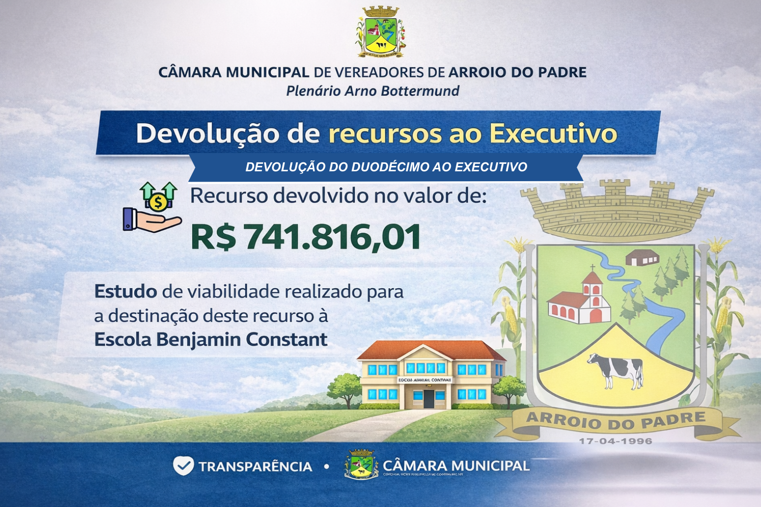 Devolução do duodécimo ao Executivo 