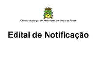 EDITAL DE NOTIFICAÇÃO DAS APLICAÇÕES DAS SANÇÕES