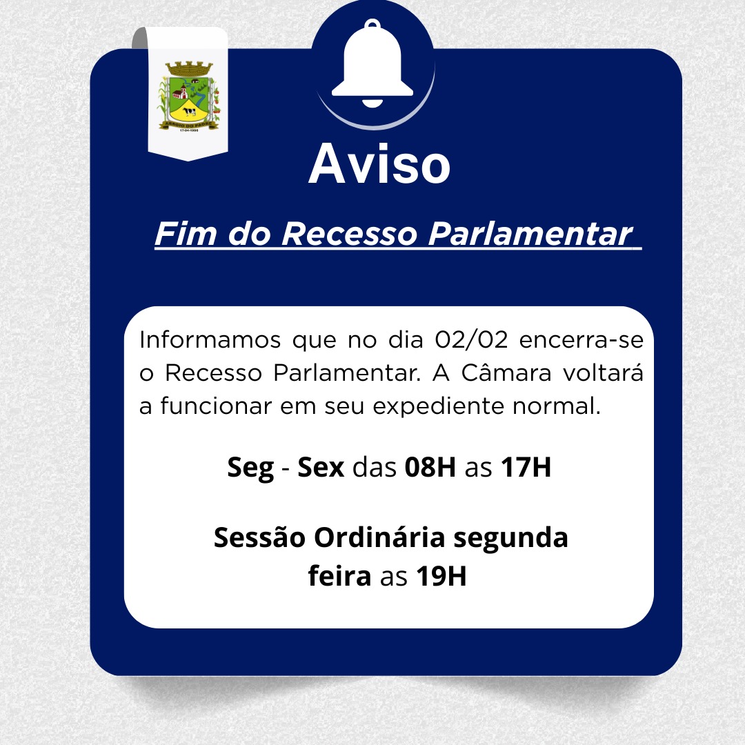 Retorno do Recesso Parlamentar.