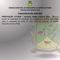 Proposição do dia 18 08 2025