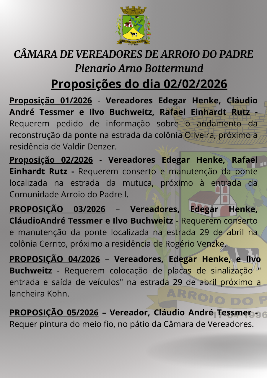 Proposições 02 02 2026