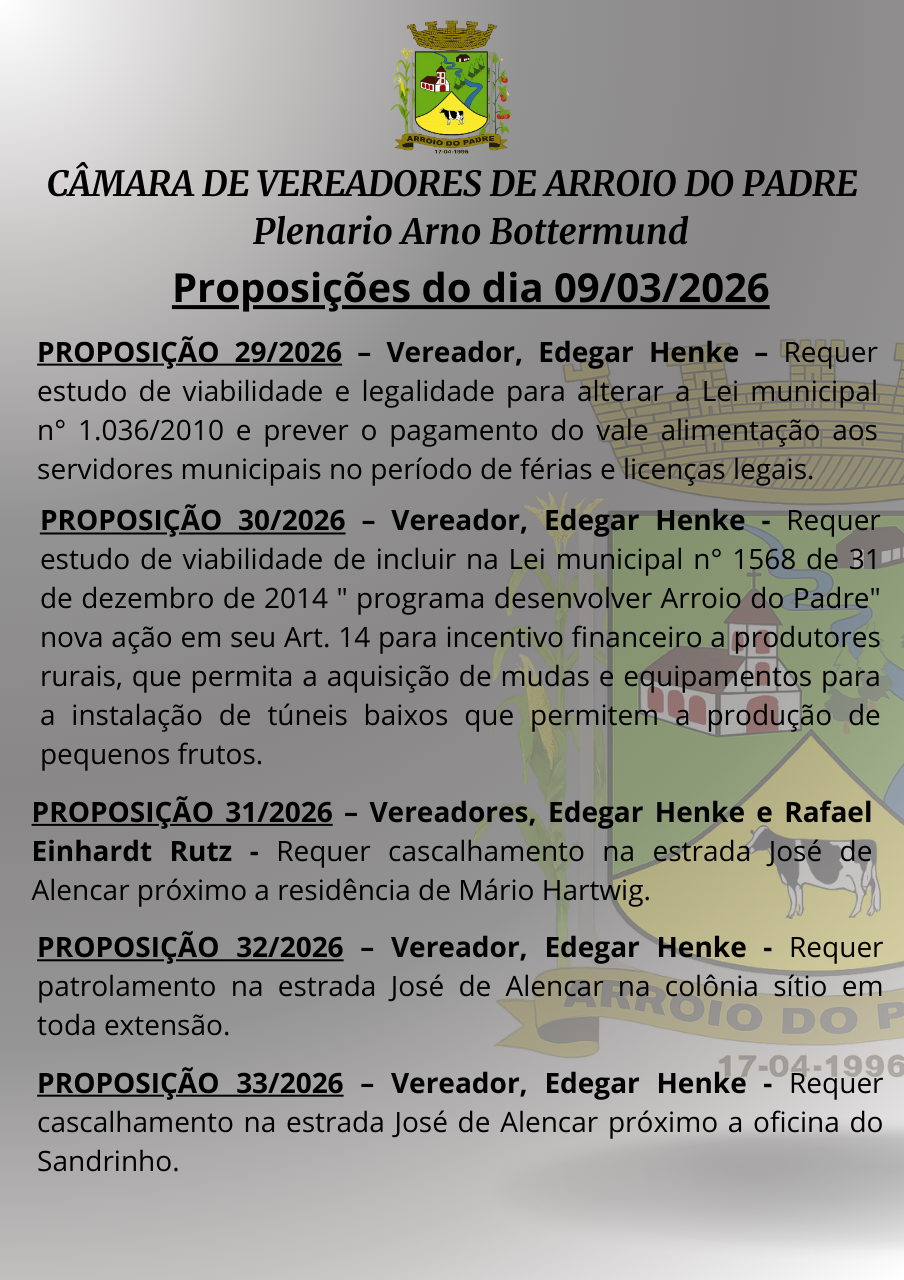 Proposições 09/03/26