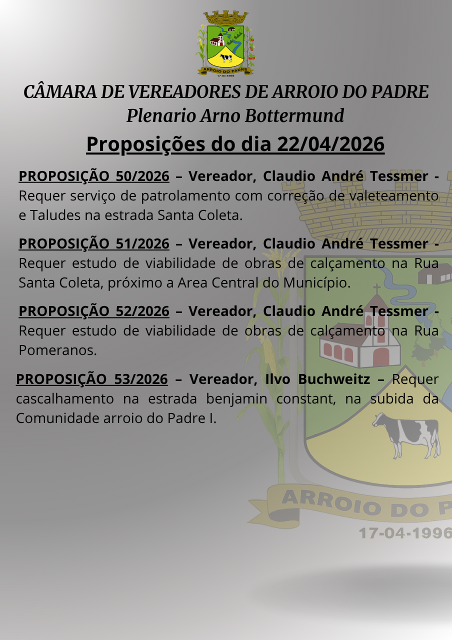 Proposições 22/04/26