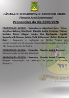 Proposições 23/03/2026