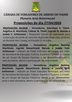 Proposições 27/04/26