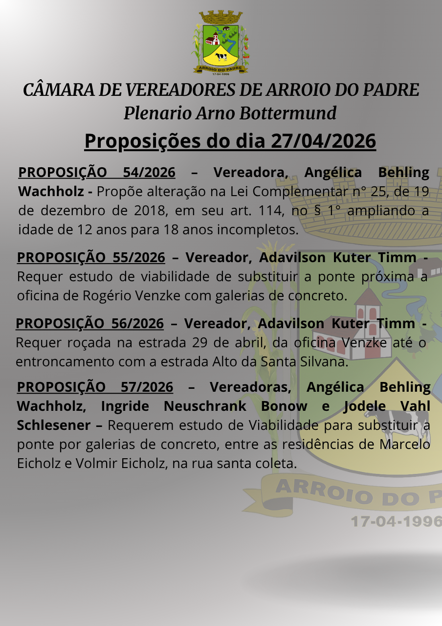 Proposições 27/04/26