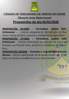 Proposições do dia 02 03 2026
